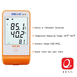 Temperature and Humidity Data Logger With Detachable Buffered Probe "Elitech" Model: GSP-6G