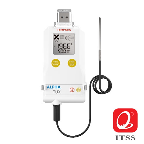 Ultra Low Temperature Logger with External RTD Sensor "Tempsen" Model: Alpha TUX